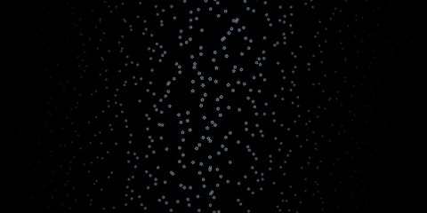 Dark BLUE vector background with colorful stars. Colorful illustration with abstract gradient stars. Pattern for wrapping gifts.