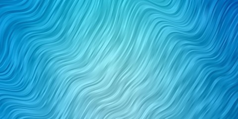 Light BLUE vector background with bows. Colorful illustration with curved lines. Smart design for your promotions.