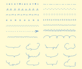 おしゃれな手書きの見出しやタイトルの装飾/素材/吹き出し