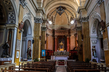 Fototapeta na wymiar Priverno - Cattedrale di Santa Maria Annunziata - Latina, Italy