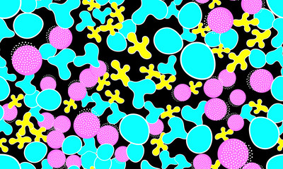 Memphis Seamless Pattern. Fun Background. Vector