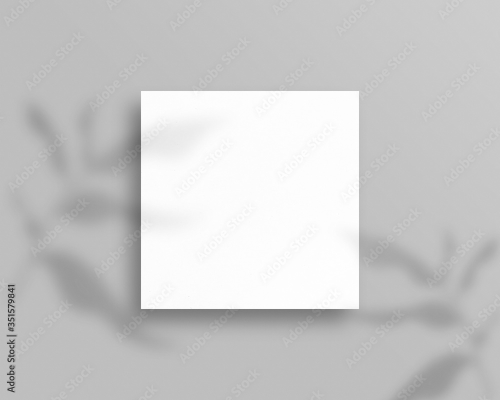 Poster empty paper photo mockup with clipping path. mockup scene. photo mockup with clipping path.