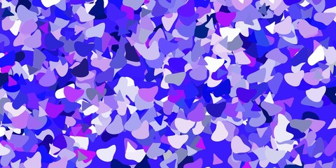 Naklejka premium Light purple vector template with abstract forms.