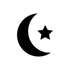 Fototapeta premium Moon star icon