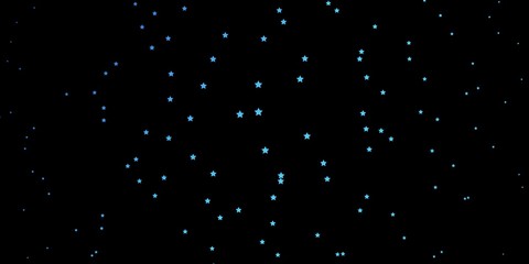 Dark BLUE vector pattern with abstract stars. Blur decorative design in simple style with stars. Design for your business promotion.