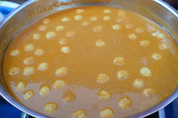 Fish Curry Sauce with fish ball