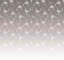 Irregular Rounded Lines Halftone Transition Abstract Background Pattern. fire style of both side.