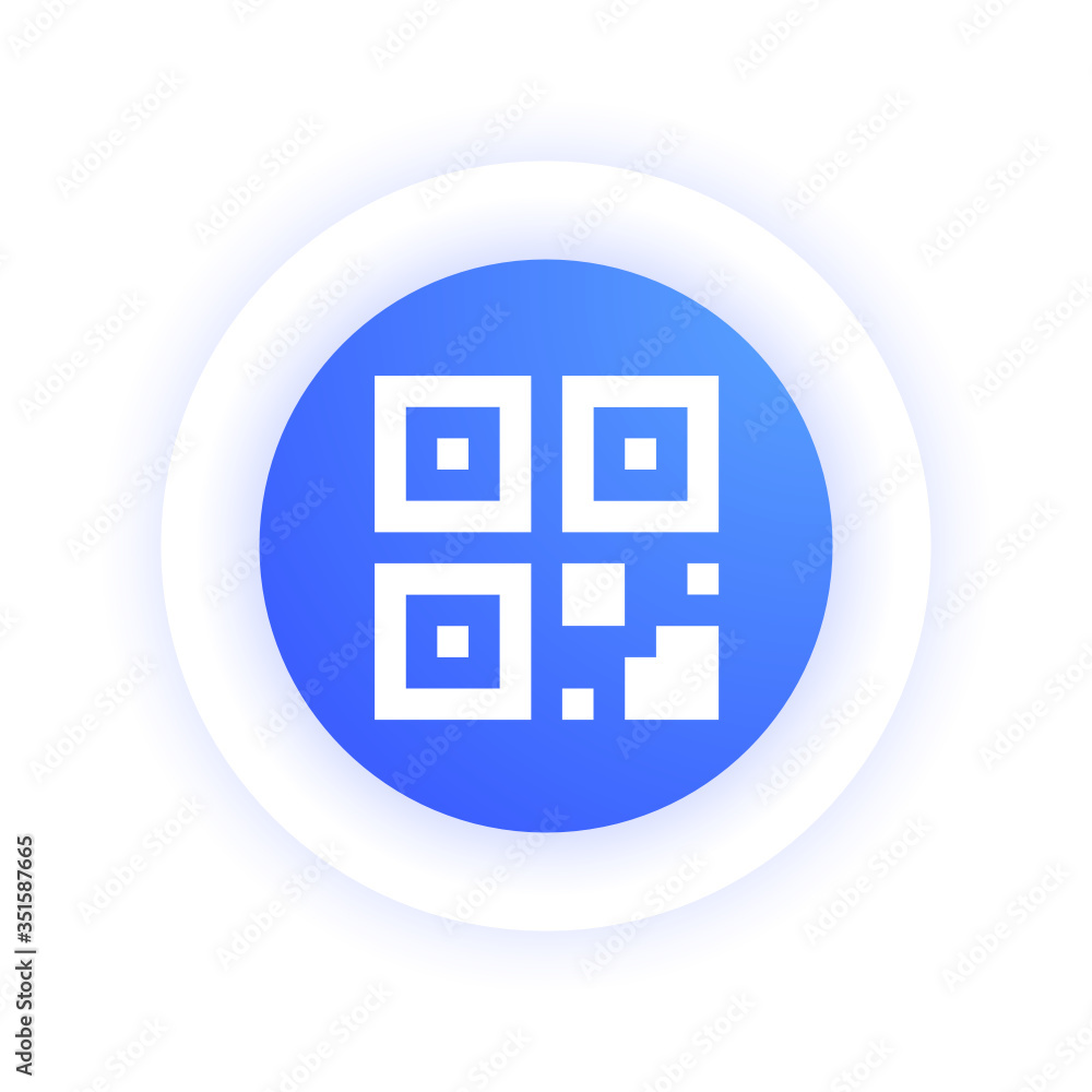 Wall mural QR Code -  Icon