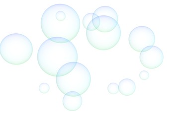Light blue colored background with purple bubbles. Wallpaper, texture purple balloons. 3D illustration
