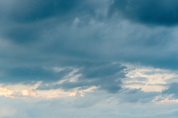 Blue sky background with clouds