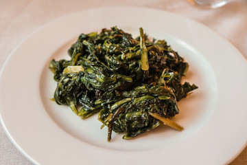 Verdura, Contorno, ristorante, gourmet, cicoria