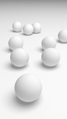 White abstract background. Lowpoly backdrop. Crumpled paper. 3D illustration