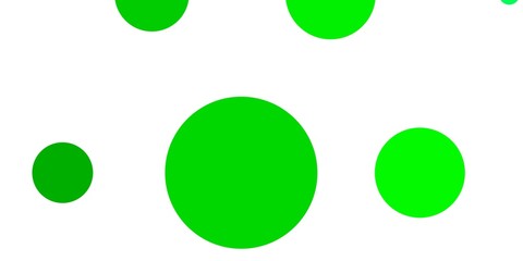 Light Green vector template with circles. Illustration with set of shining colorful abstract spheres. Pattern for websites, landing pages.