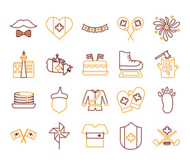 bundle of canadian set icons