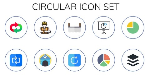 circular icon set
