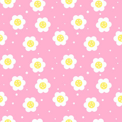 flower seamless pattern background. vector illustration