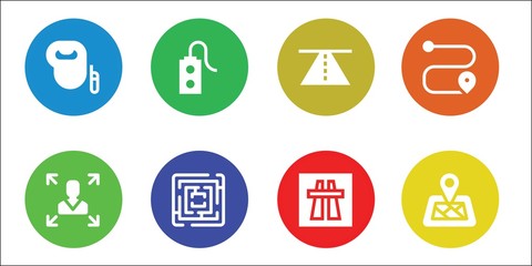 Fototapeta premium Modern Simple Set of path Vector filled Icons