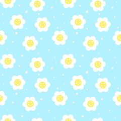 flower seamless pattern background. vector illustration