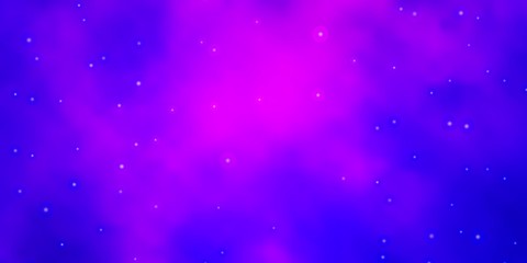 Light Blue, Red vector pattern with abstract stars. Shining colorful illustration with small and big stars. Pattern for new year ad, booklets.