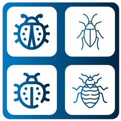 cockroach icon set