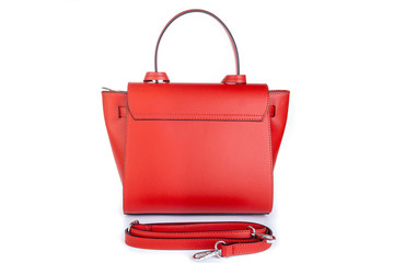 Bag white black red beige blue yellow summer clutch isolated on white leather