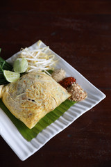 Local Thai food padthai fried noodle
