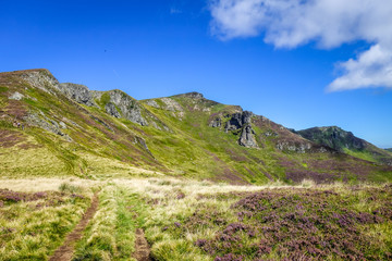 Puy Mary and Chain of volcanoes of Auvergne, Cantal, France