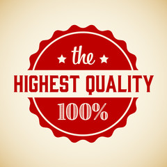 Obraz premium Vector retro vintage quality stamp