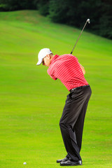 Golfer with the Golf Club