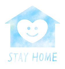 家　ステイホーム　水彩　テクスチャ
