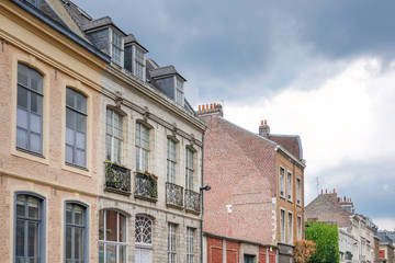 street view of downtown in Lille, France