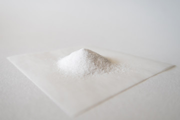 White powder on a weight sheet 