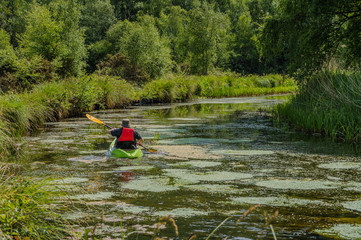 Paddling up the River!