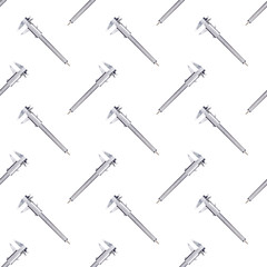 caliper seamless pattern on white background