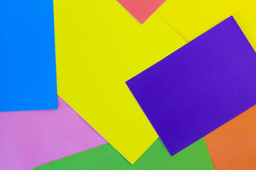 Abstract background of multi-colored paper.
