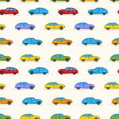 Cartoon cars pattern