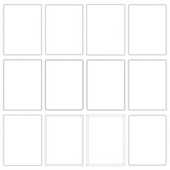 A collection of 8.5 x 11 frames