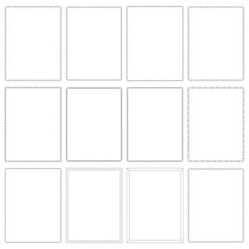A collection of 8.5 x 11 frames