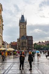 Naklejka premium Old Town City Hall Prague in Czech Republic.