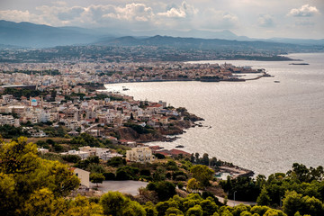 panoramic view of Chania, Crete, Greece