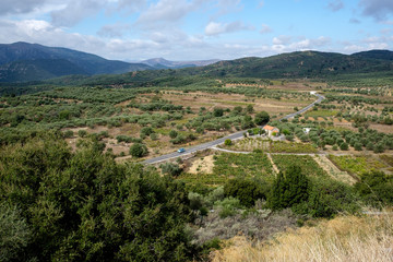 Fototapeta na wymiar view of valley near Mochlos, Crete, Greece