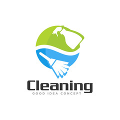 Cleaning Logo Icon Design Vector