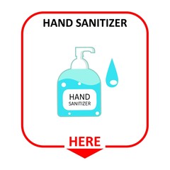 Warning label depicting for Washing Hands with Alcohol gel,hand sanitizer icon. Infographic Steps How Washing Hands Properly. Prevention against Virus and Infection. Hygiene Concept. Flat Vector Illus