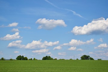 Idyllic landscape in the countryside in Eifel mountains, Germany II