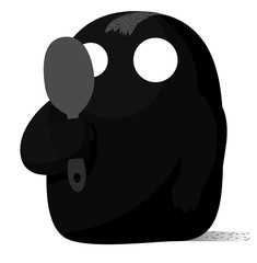 Monster went to the hairdresser an will not pay for that © Eneko