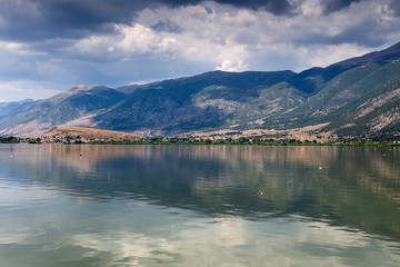 Obraz premium The lake Pamvotis view (Epirus region, Greece)