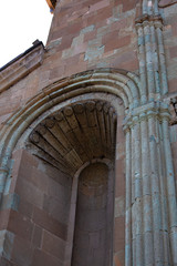 Svetitskhoveli Orthodox Cathedral in Mtskheta. Detail of one of the walls