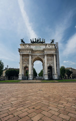 Fototapeta na wymiar Arco della Pace Milan Italy