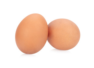 Obraz na płótnie Canvas Chicken Egg ,two eggs isolated on white background