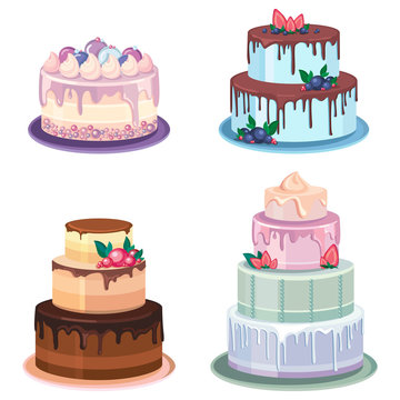 3 layered cake clipart pics